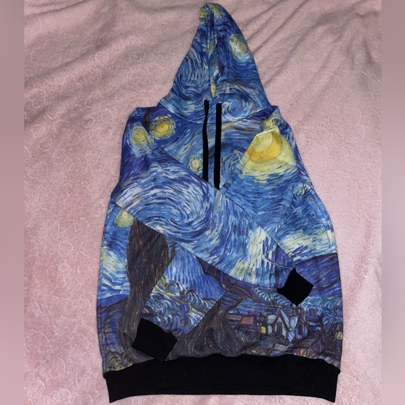 *** 3 FOR 30$ *** VAN GOGH | STARRY NIGHT HOODIE - Picture 2 of 3
